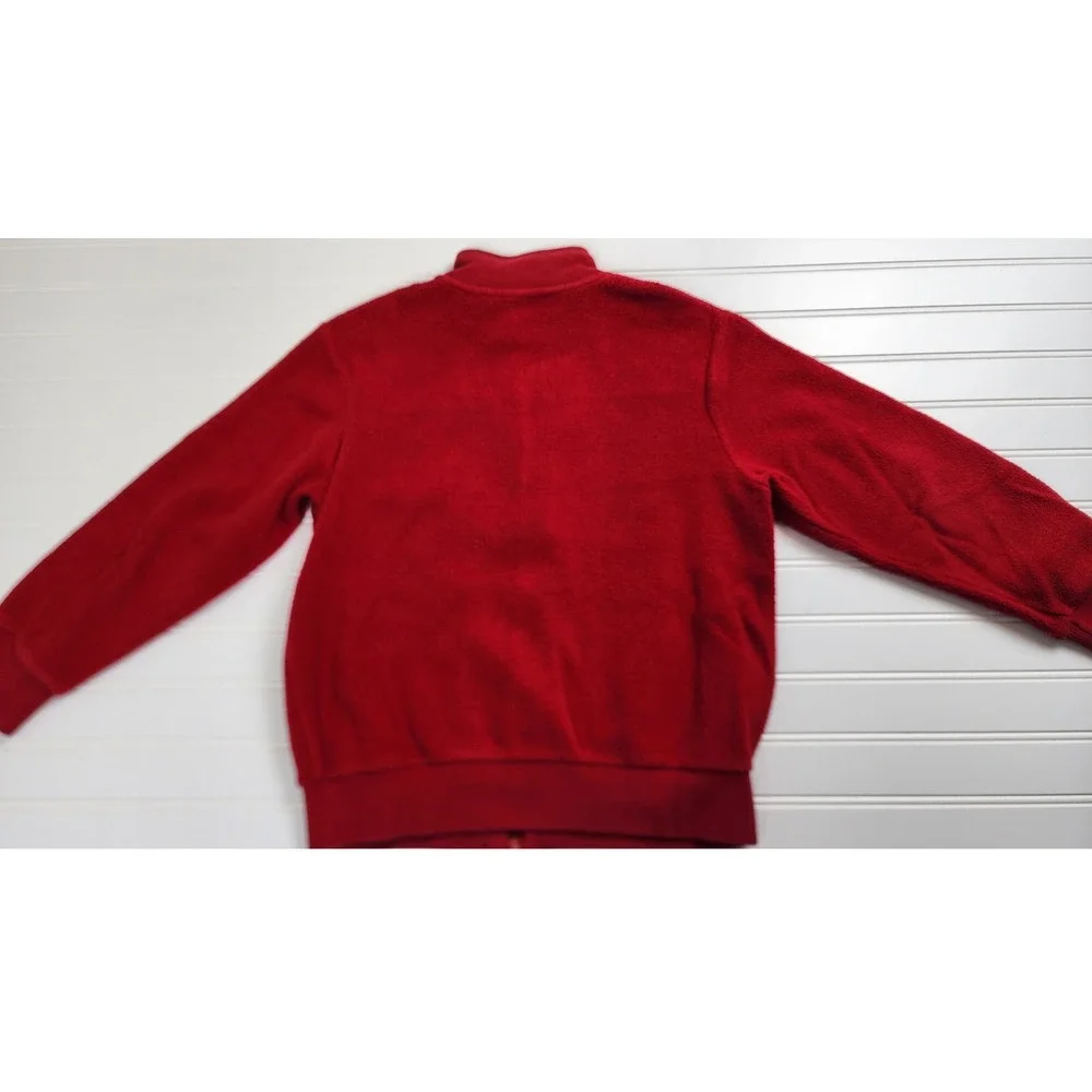 Gymboree Kids Boys Red Zip‎ Up Jacket Track Top Size Medium  7/8 Striped